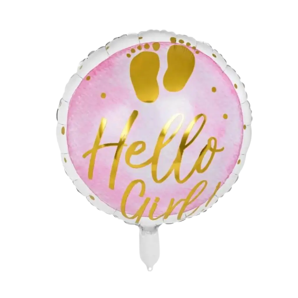 Palloncino in alluminio "Hello Girl!"