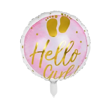 Palloncino in alluminio Hello Girl!