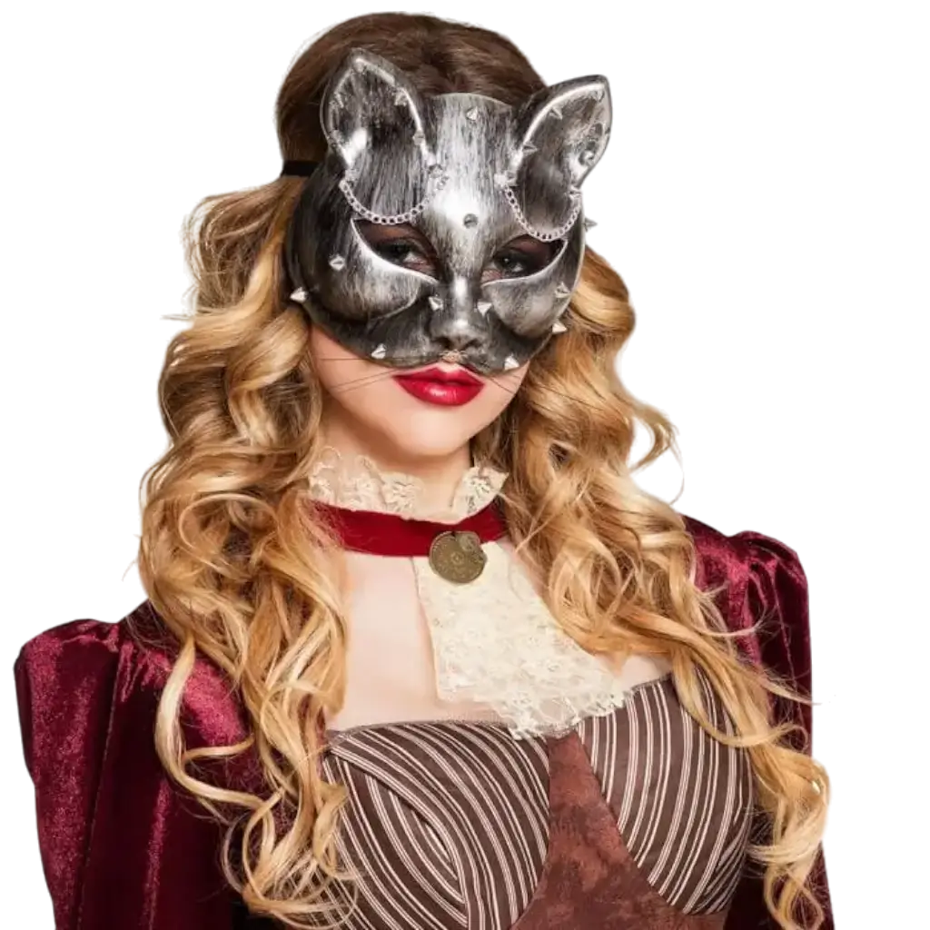 Maschera per gatti in metallo