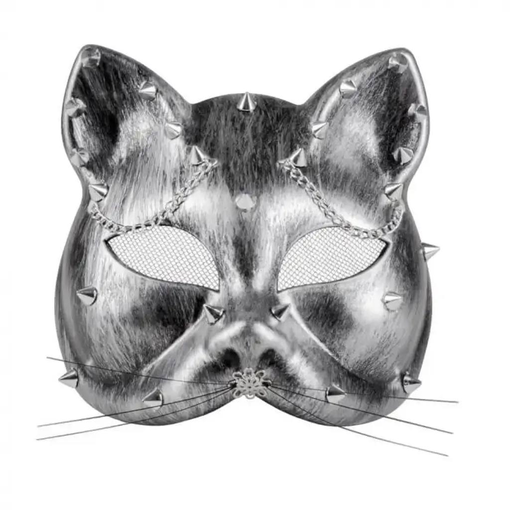 Maschera per gatti in metallo