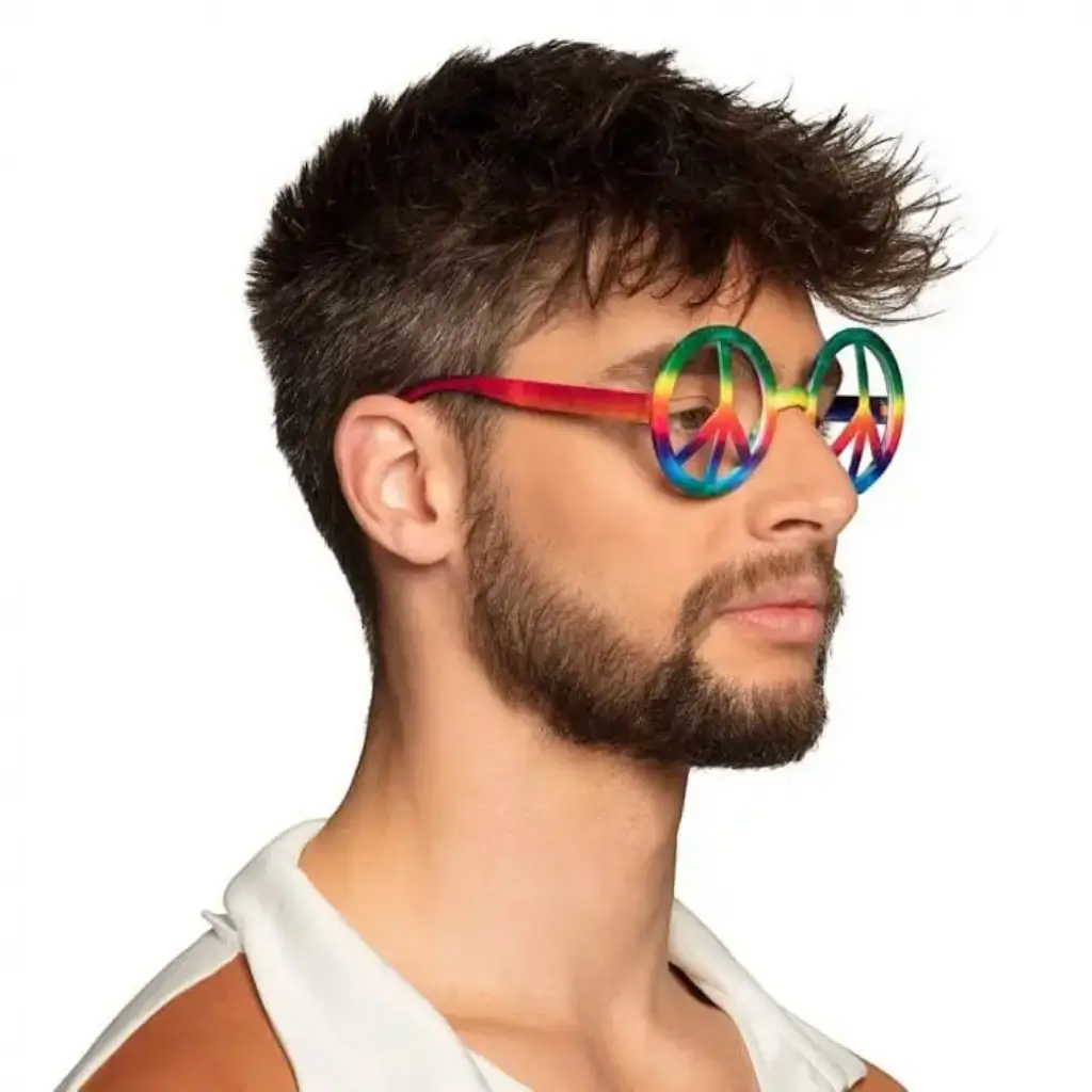 Occhiali Hippie multicolori (set di 3)