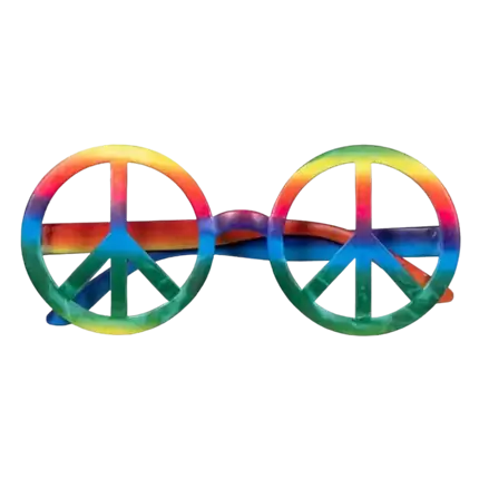 Occhiali Hippie multicolori (set di 3)