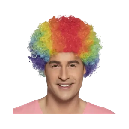 Parrucca pop multicolore
