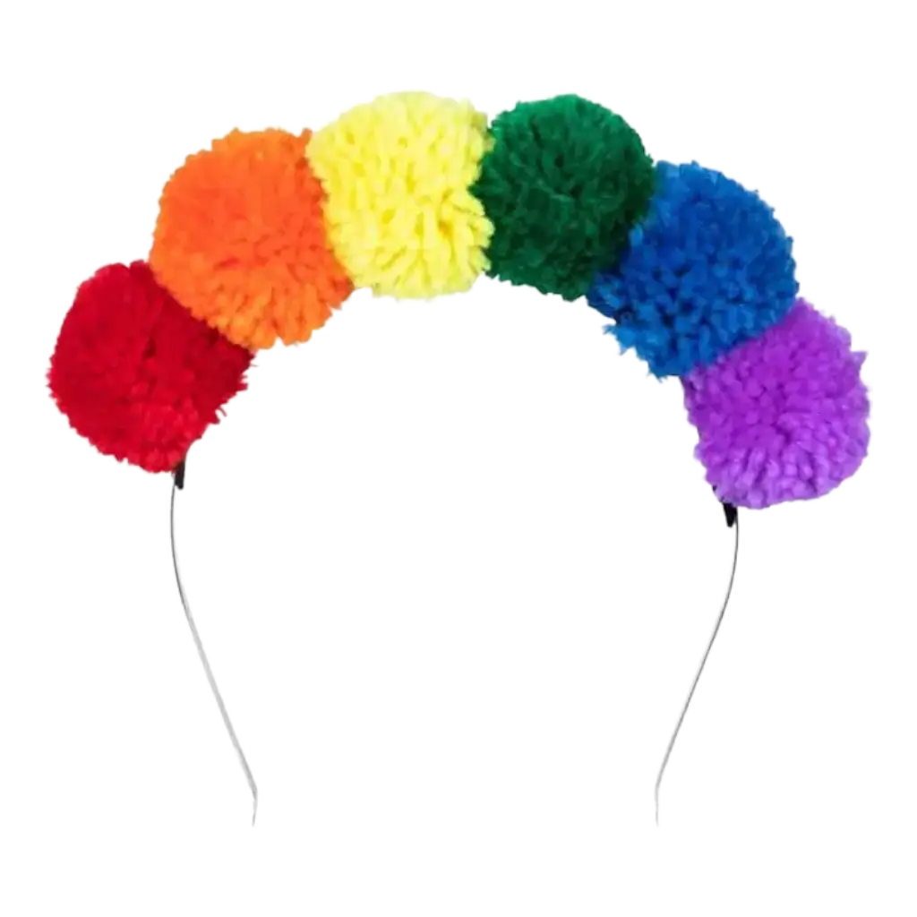 Fascia Rainbow Pompom