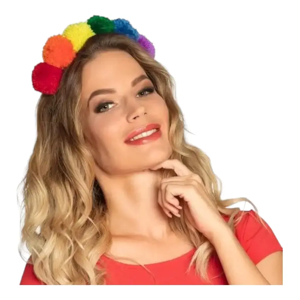 Fascia Rainbow Pompom