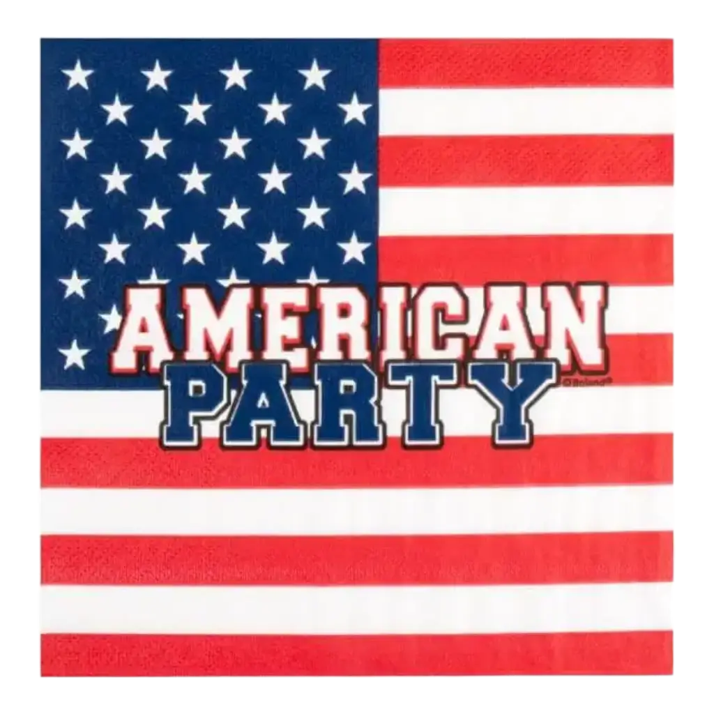 Asciugamani "American party" (set di 20)