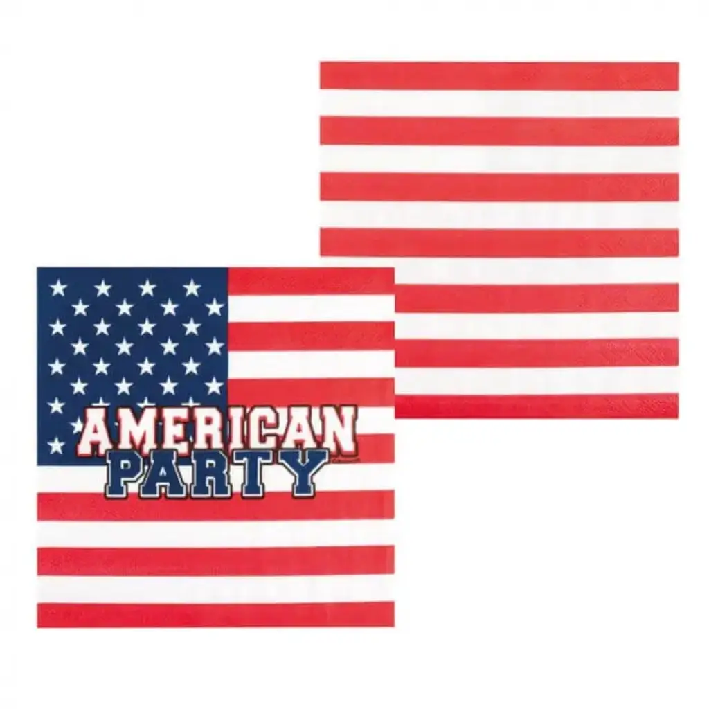 Asciugamani "American party" (set di 20)