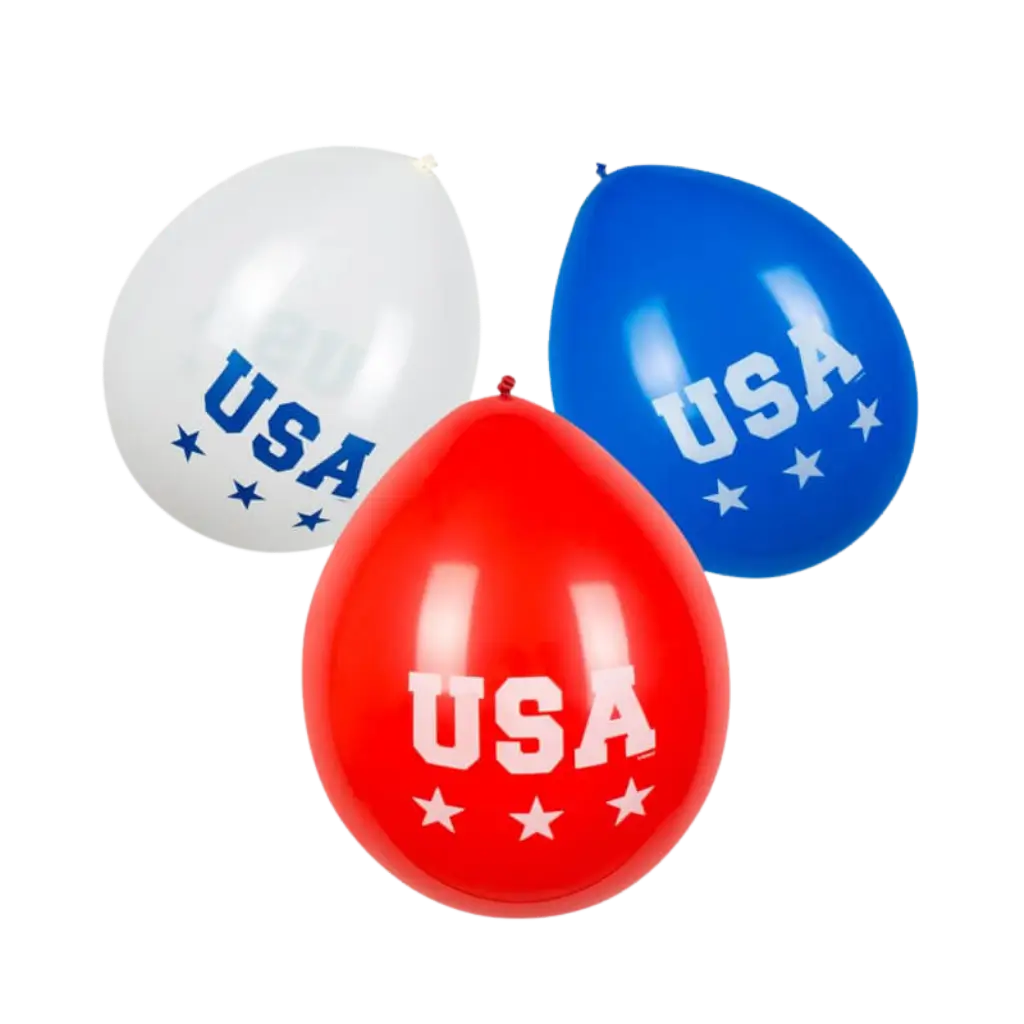 Palloncino in lattice "USA" (lotto di 6)