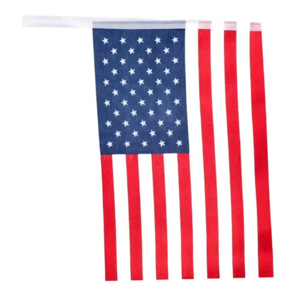 Ghirlanda di piccole bandiere degli Stati Uniti