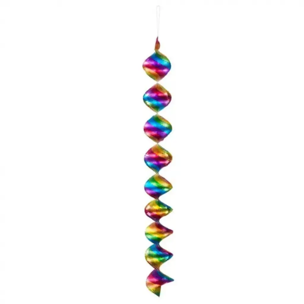 Decorazioni a spirale arcobaleno (lotto di 4)