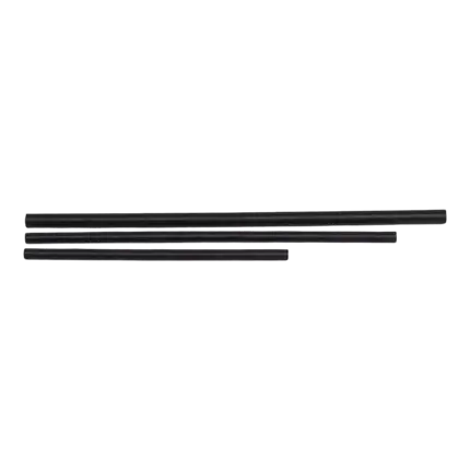 Paglia di carta nera incartata singolarmente 14cm / ø8mm x100