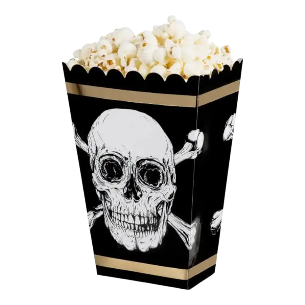 Pot Popcorn Skull (lotto di 4)