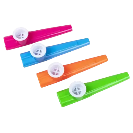 Kazoo colorati (set di 4)