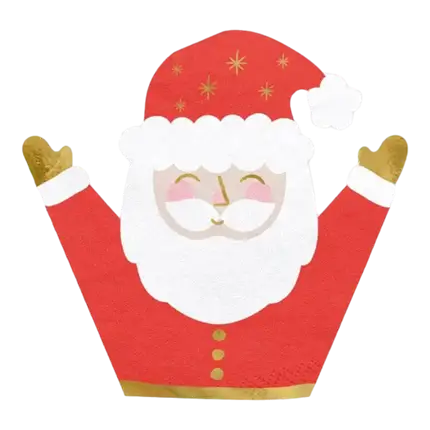 Tovagliolo di carta Babbo Natale - 16x15cm