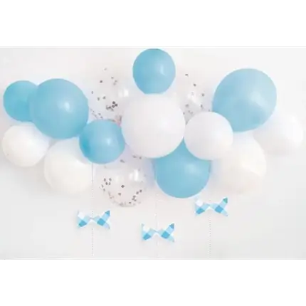 Kit di palloncini ad arco - Blu / Bianco / Trasparente