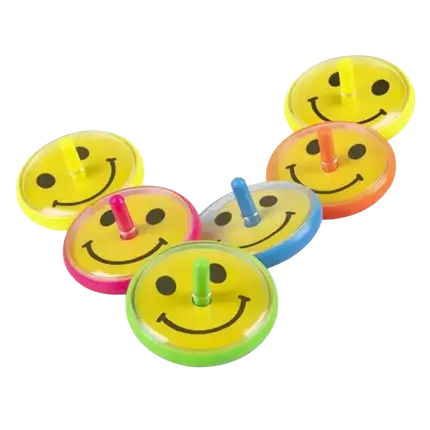 Toupies smiley (lotto di 6)