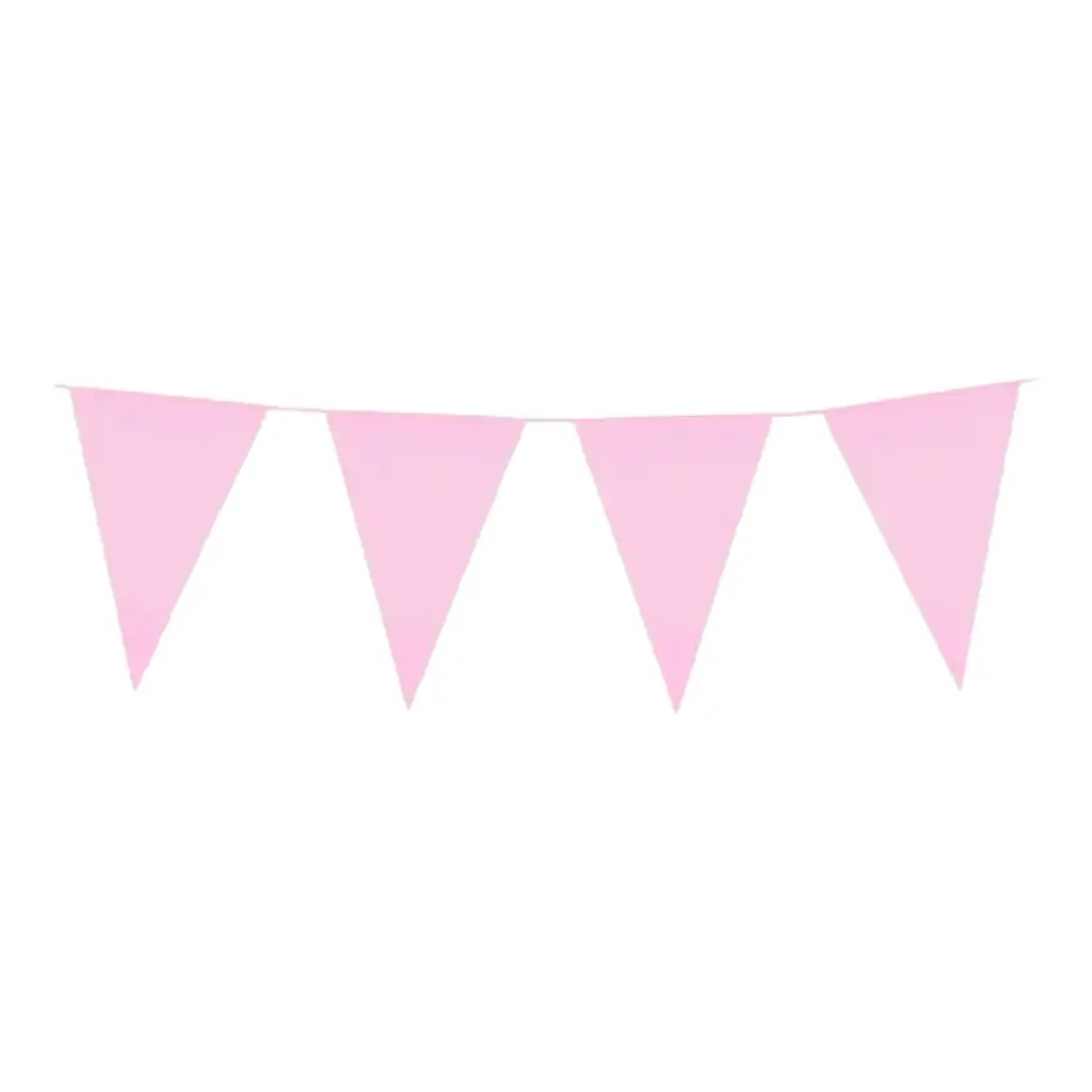 Ghirlanda pennant rosa pallido