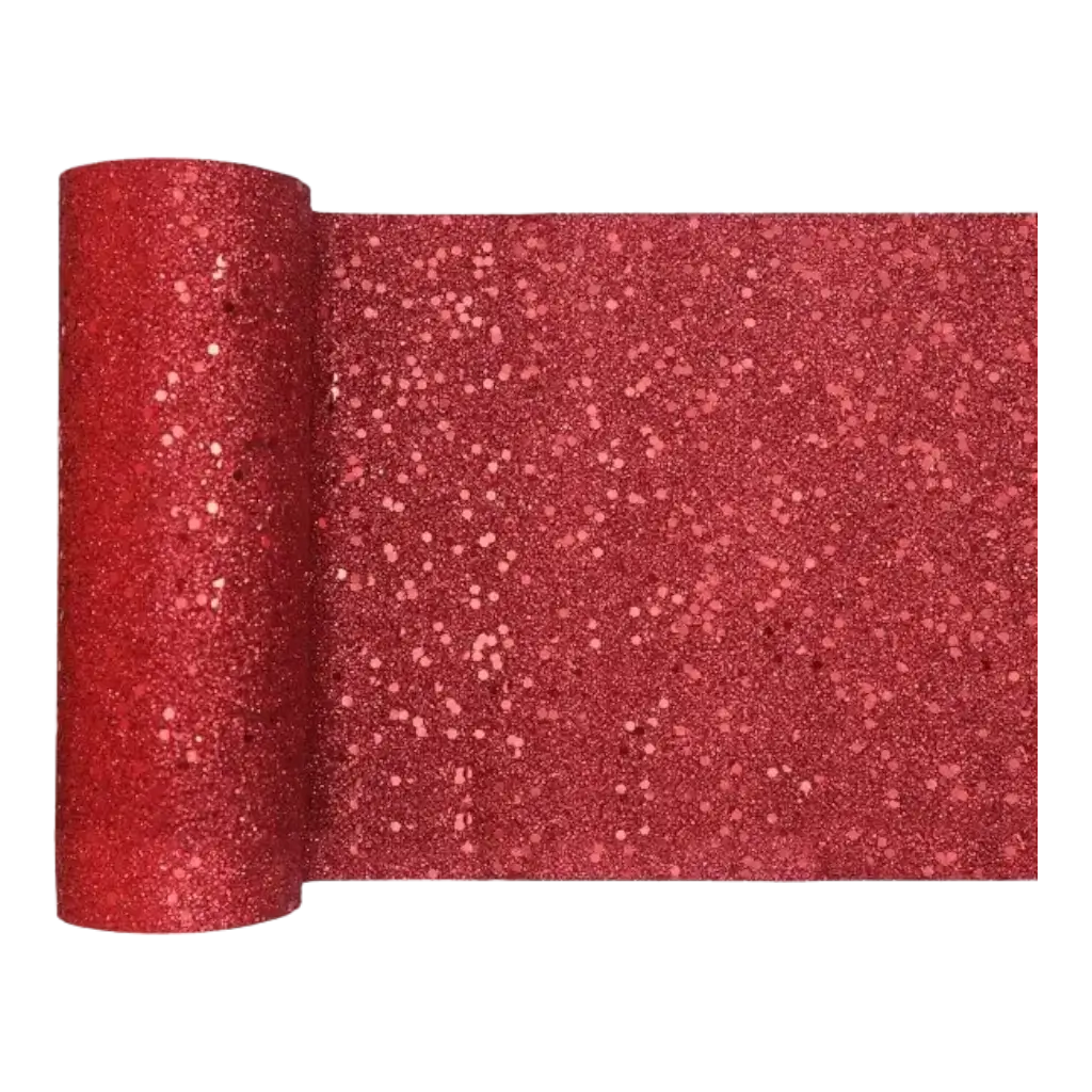 ROSSO Glitter Runner 5 metri