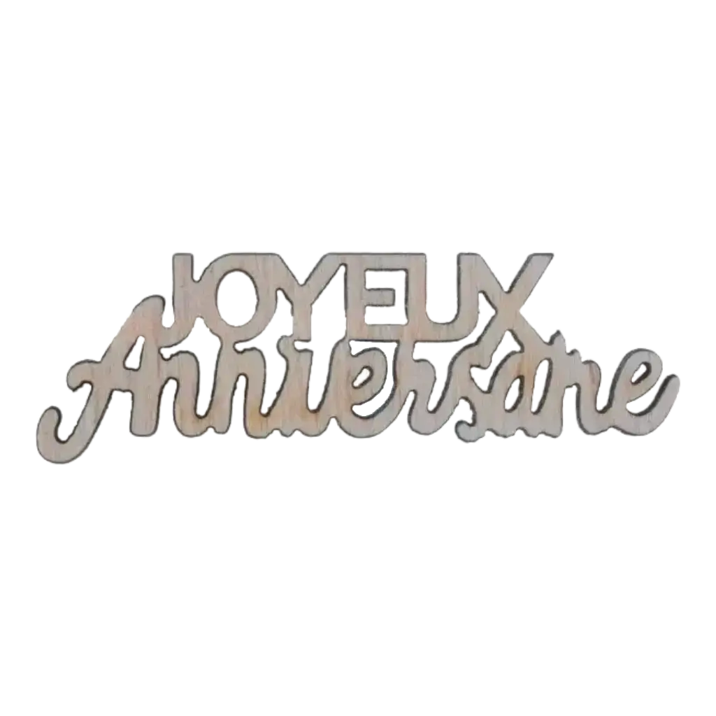 Lettere "Happy Birthday" - Legno Naturale x10 -6.5x3.5cm
