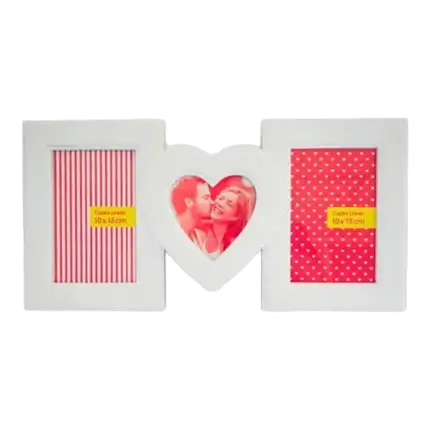 Photo Carde con cuore bianco