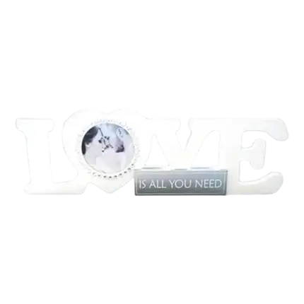 Cadre Foto LOVE Bianco