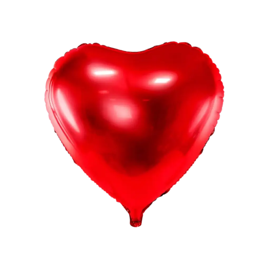 Palloncino in alluminio cuore rosso - 45cm