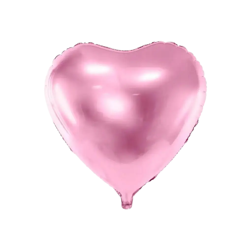 Palloncino cuore rosa in alluminio - 45cm