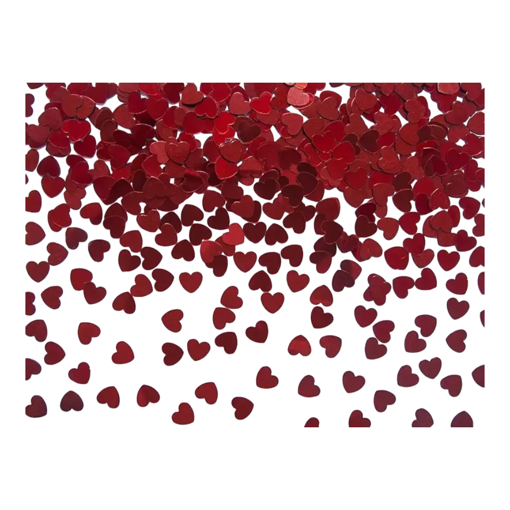 Coriandoli cuore rosso - 30gr