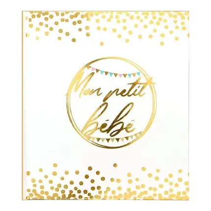 Libro degli ospiti Il mio piccolo bambino bianco e oro