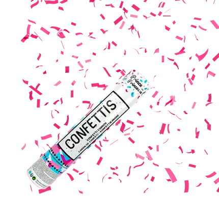 Cannone per coriandoli 30cm Rosa Principessa