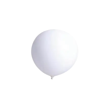 Giant Uni Balloon 90cm Bianco - 100% Lattice Biodegradabile