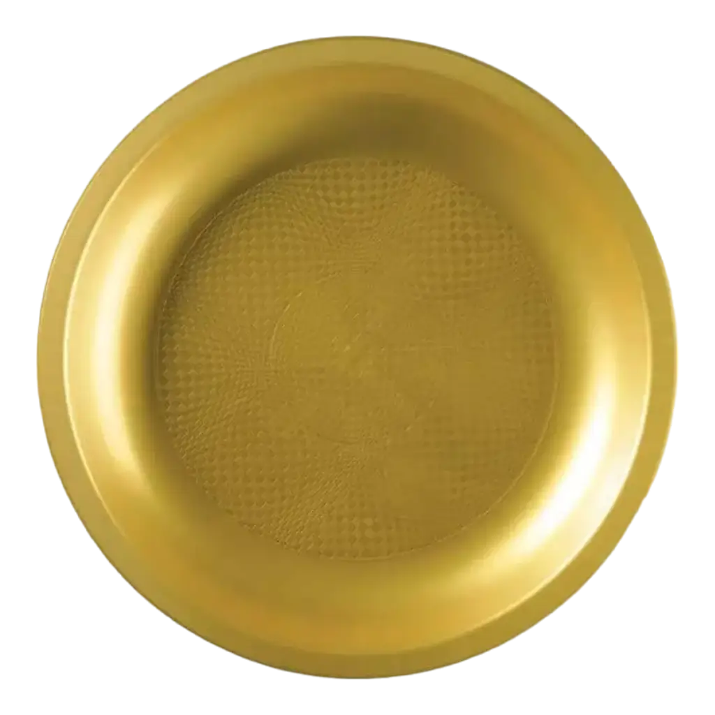 Piatto piano oro - 22,5 cm - set di 25