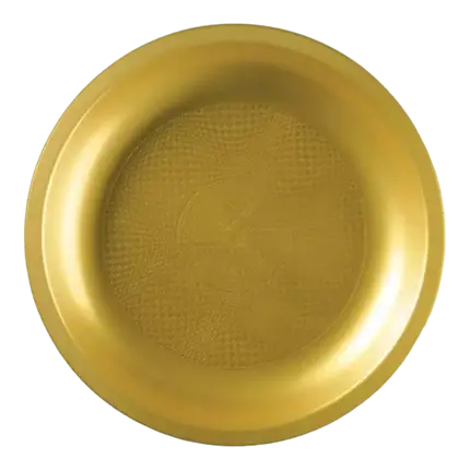 Piatto piano oro - 22,5 cm - set di 25