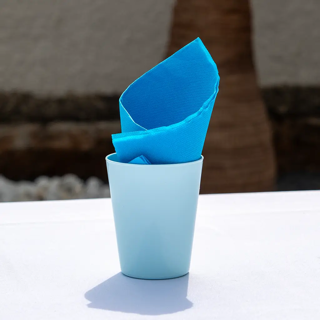 Bicchiere Conico in PP - Blu Pastello - 33cl