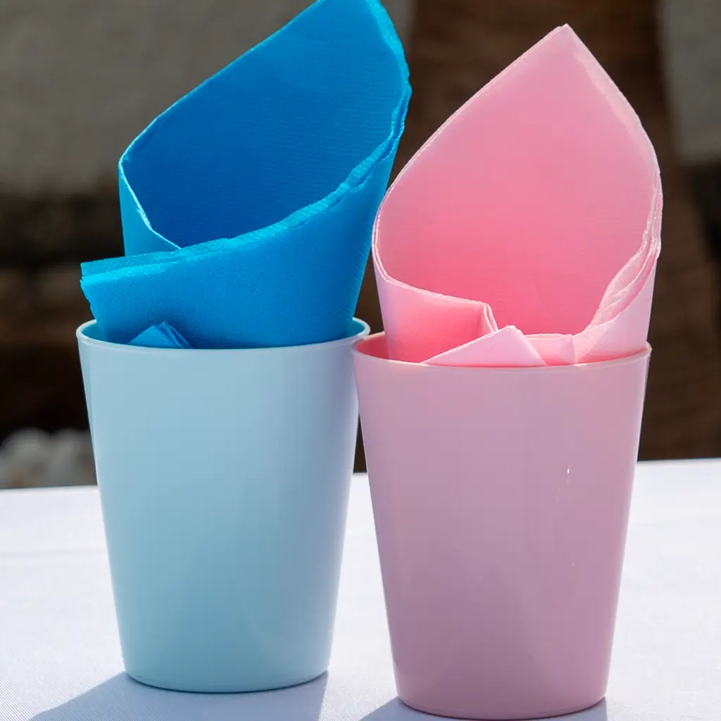 Bicchiere Conico in PP - Blu Pastello - 33cl