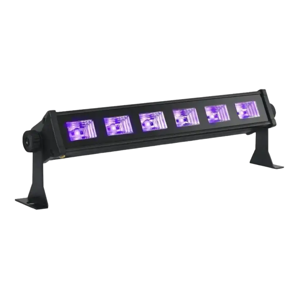 BARRA LED UV - SET DI LUCI 6 x 3W