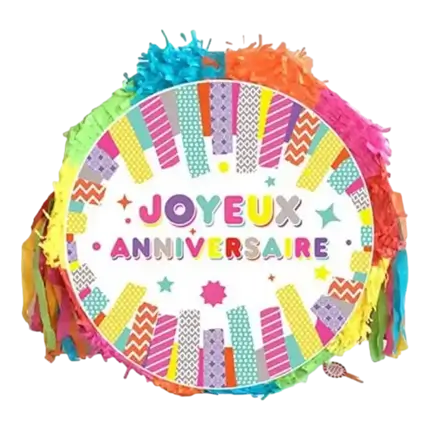 Pinata Colorata Joyeux anniversaire 