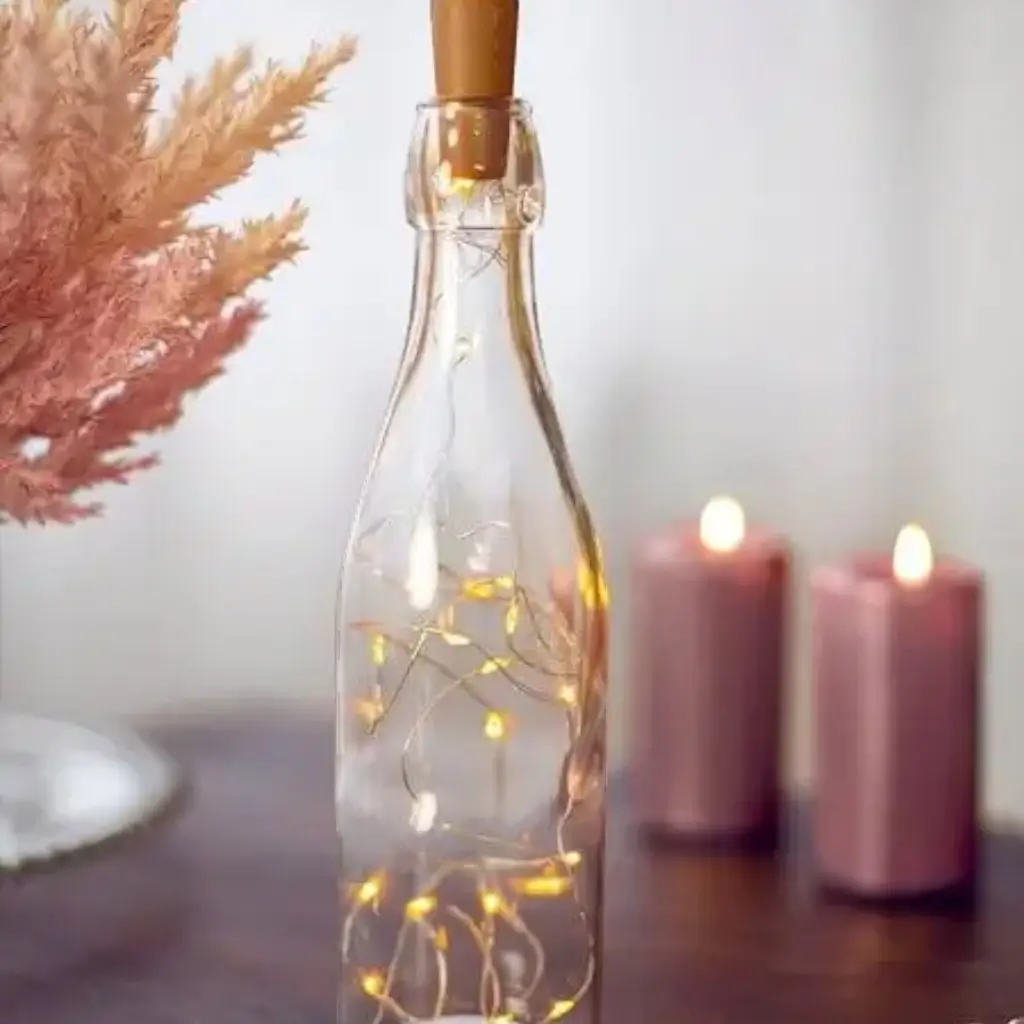 Decorazione LED Bottiglia con tappo
