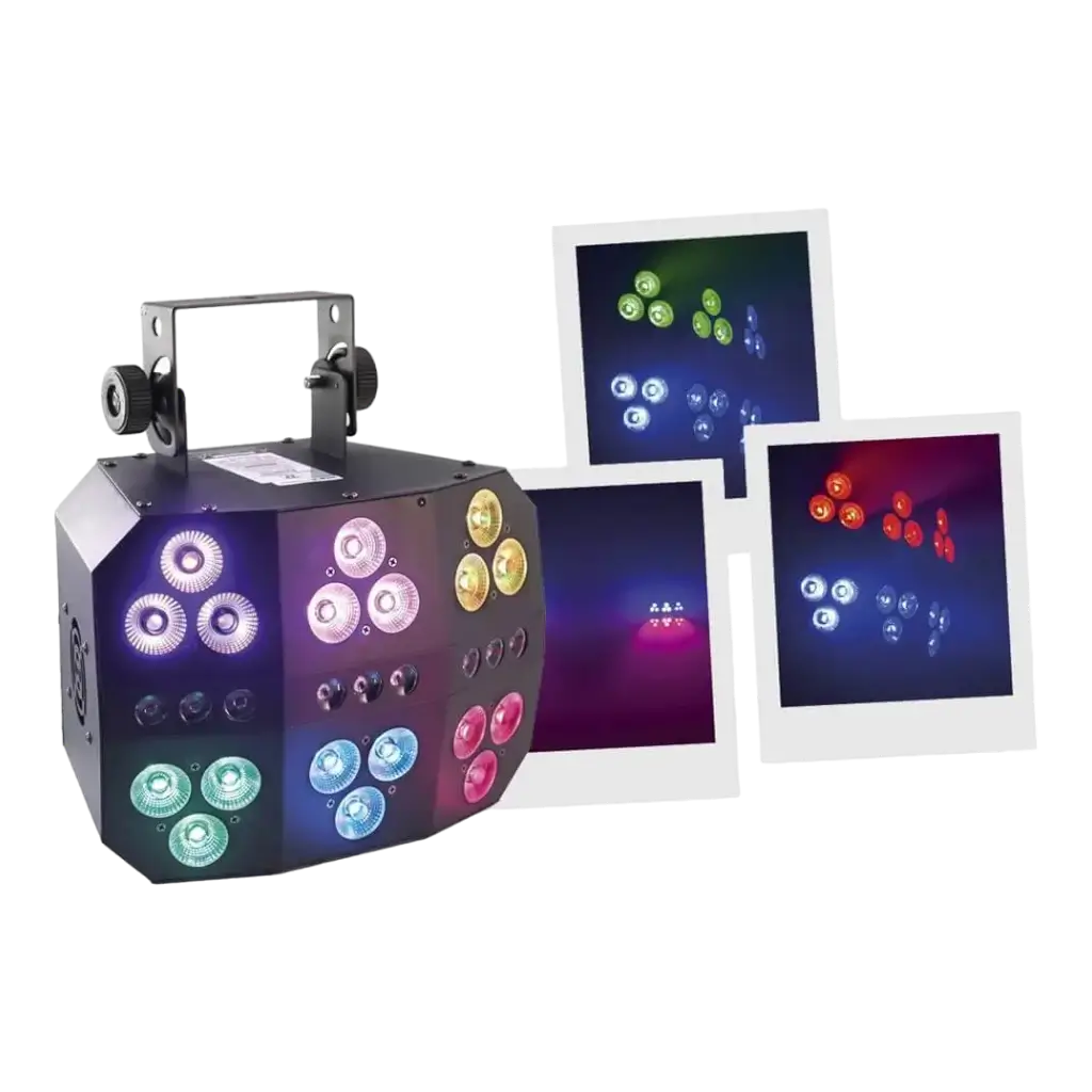 MACCHINA EFFETTO LED - CONFEZIONE DA 6 LED PAR - BOOMTONE DJ