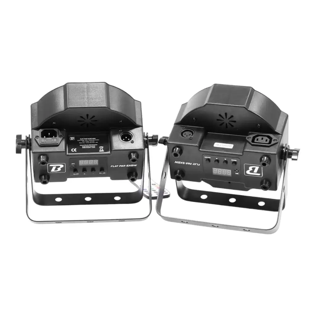 2 PROIETTORI LED - FLAT PAR 5X5W 4IN1 SET - BOOMTONE DJ