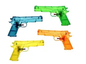 Pistola ad acqua trasparente