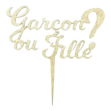 Ritiro della torta glitterata per la rivelazione del sesso