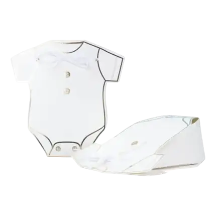 Weiße und goldene Körper Tasche - 8er Set