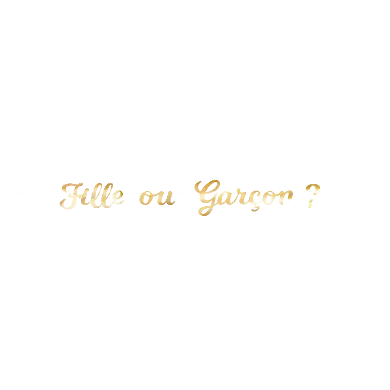 Ghirlanda "Girl or Boy" oro - 2m