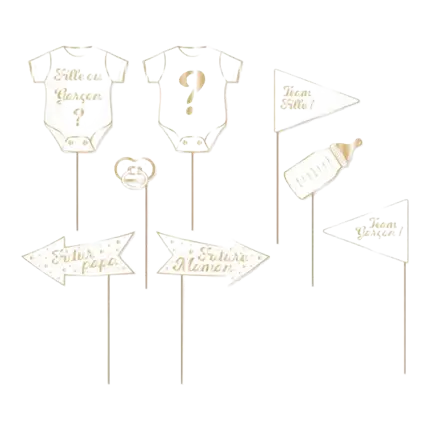 Puntelli fotografici ragazza o ragazzo (8 pezzi)