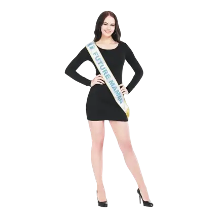 Sciarpa Future Mom Blu