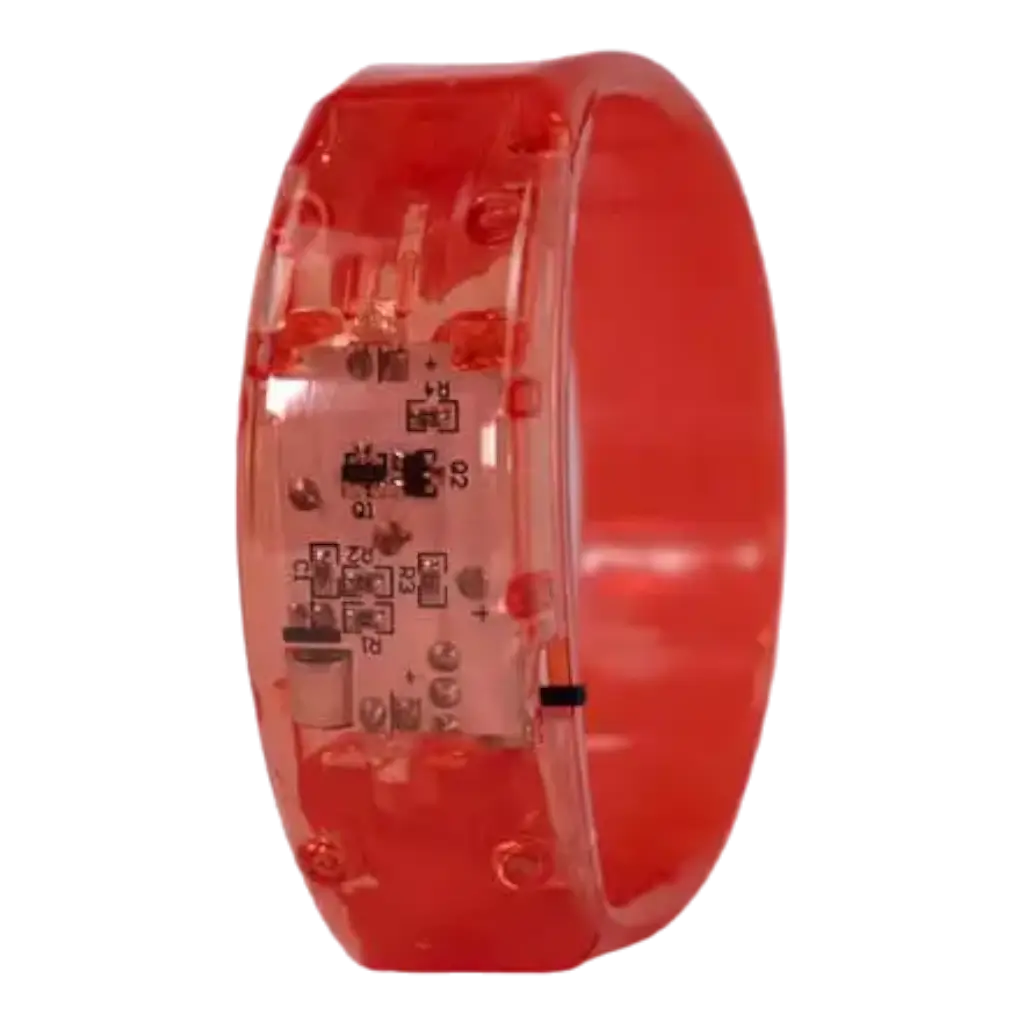 Bracciale Luminoso Ritmico - ROSSO