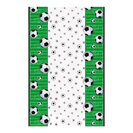 TOVAGLIA DA CALCIO BIANCA e VERDE - 137X213CM