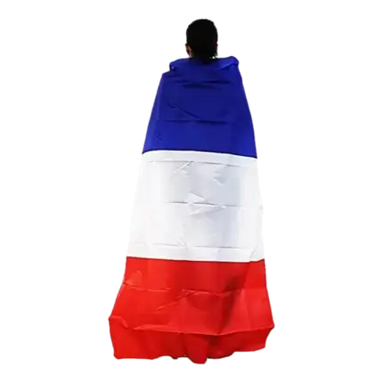 CAPE FRANCE - ALLEZ LES BLEUS - BLU BIANCO ROSSO - 90x150CM