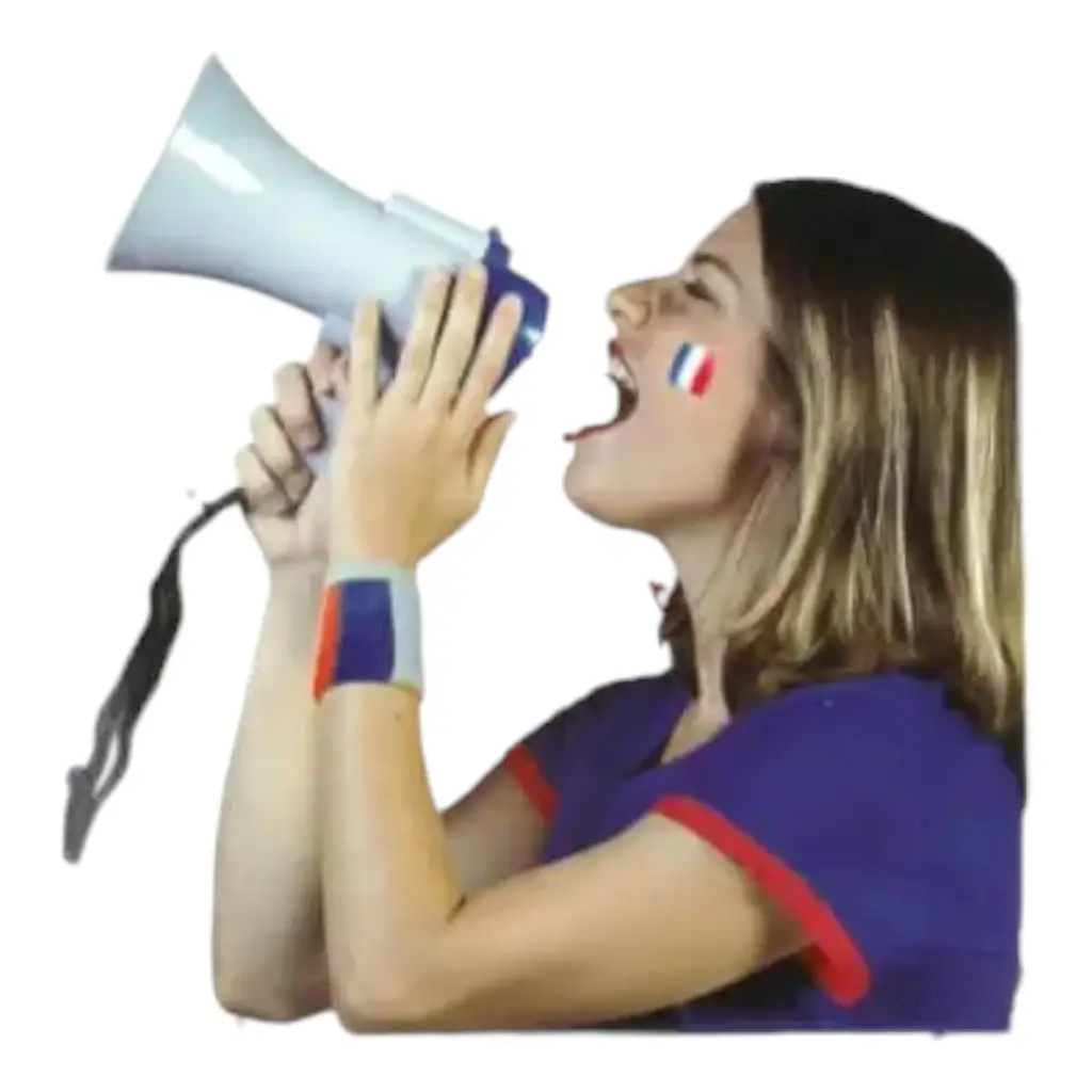 MEGAFONO - ALLEZ LES BLEUS - SOSTENITORE FRANCIA